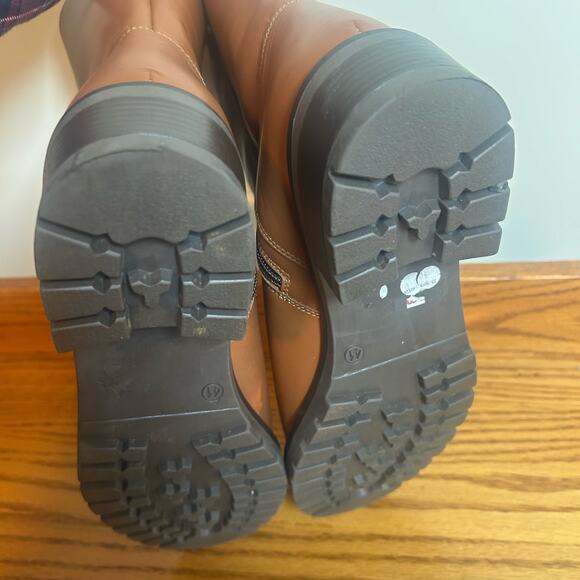 Lamica Women's Leather Boots Size 10 European Size 41 Zipper Rubber Sole - Picture 7 of 11